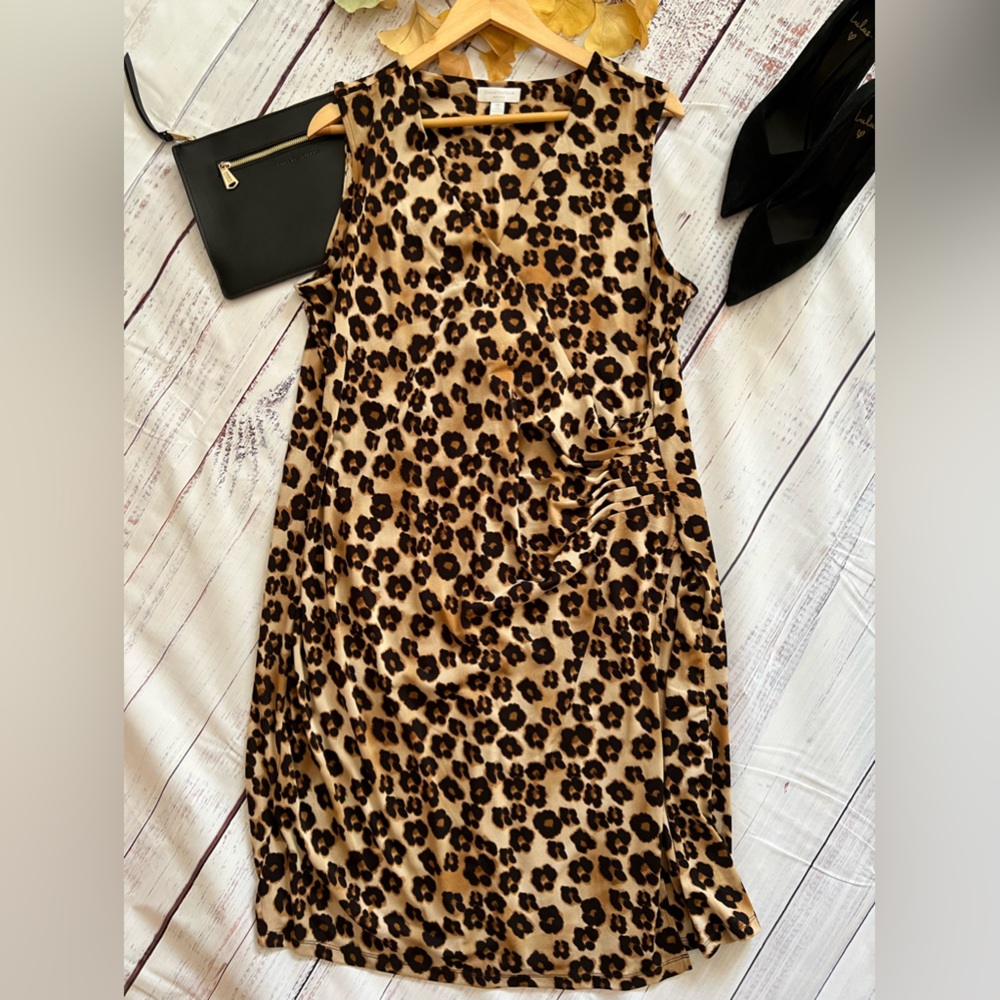 Leopard Print Dress by Charter Club Woman Size 1X
